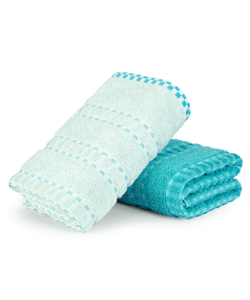 His & Her 2 PC Bath Towel Set,Bow & Arrow|500 GSM Cotton