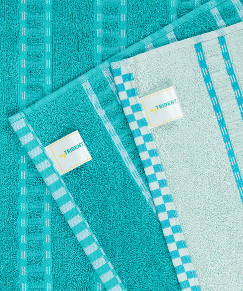 His & Her 2 PC Bath Towel Set,Bow & Arrow|500 GSM Cotton