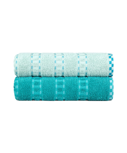 His & Her 2 PC Bath Towel Set,Bow & Arrow|500 GSM Cotton