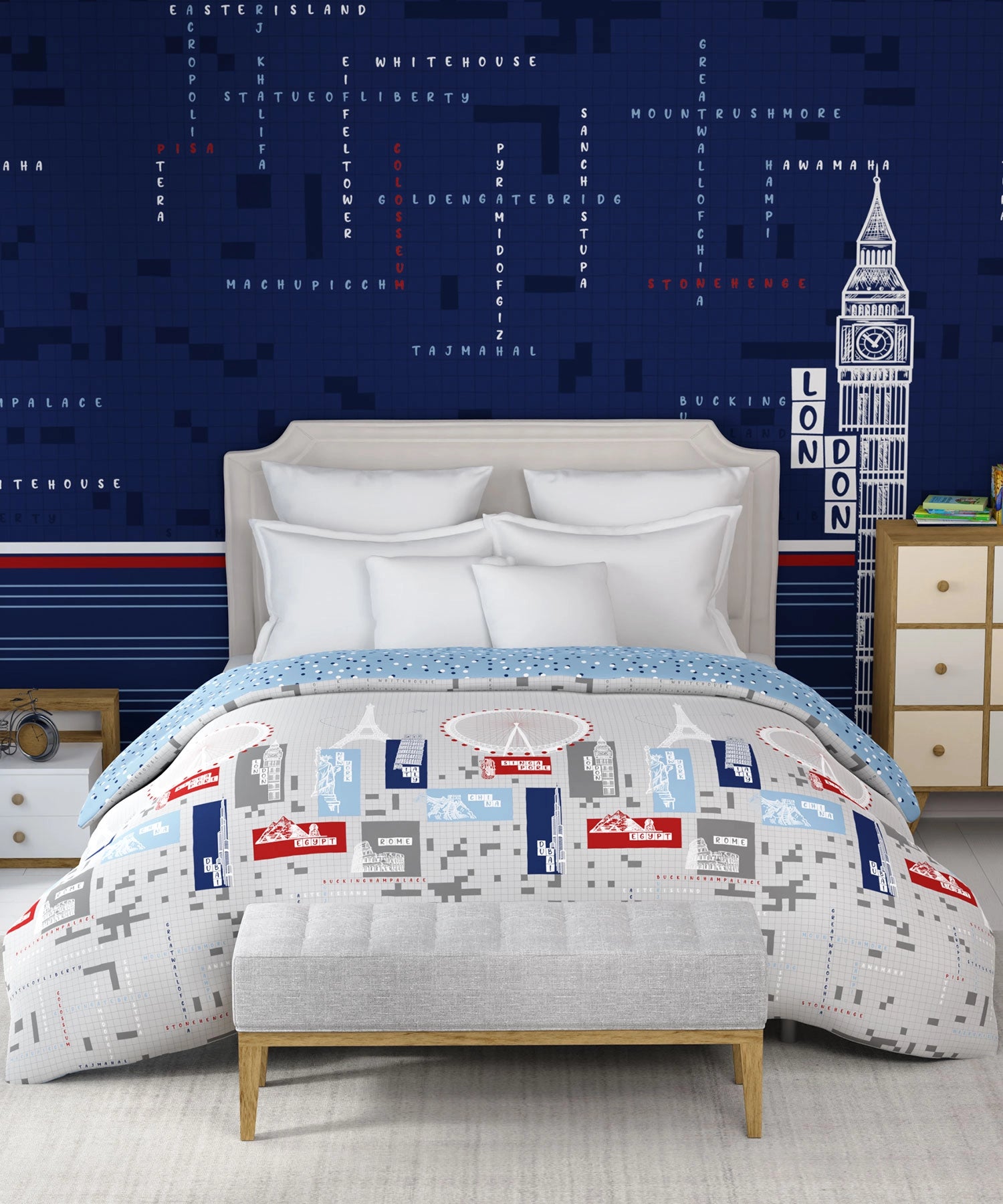 Juniors Double AC Blanket/Comforter, Crossworld|144 TC Cotton