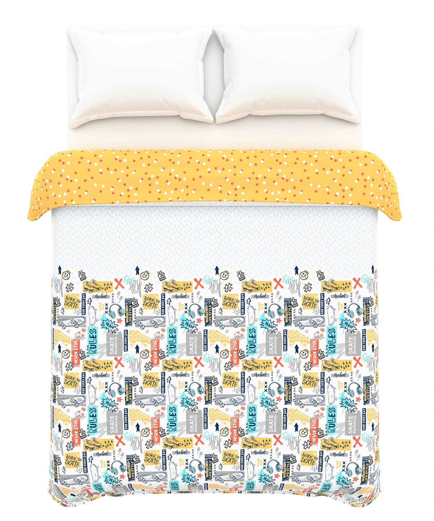 Juniors Double AC Blanket/Comforter, Streetstyle Skate|144 TC Cotton