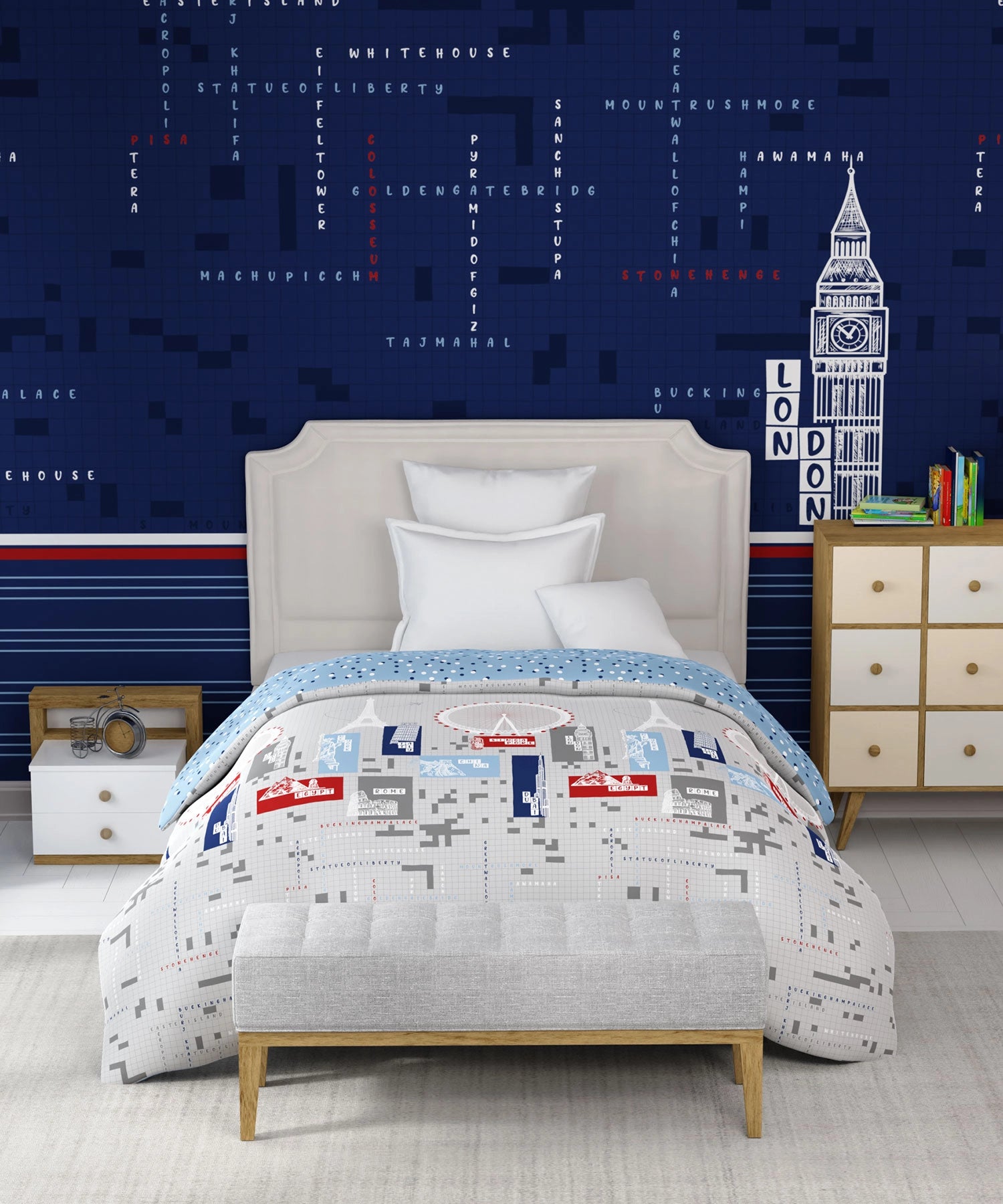 Juniors Single AC Blanket/Comforter, Crossworld|144 TC Cotton