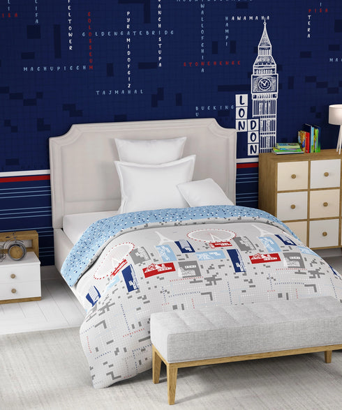 Juniors Single AC Comforter, Crossworld|144 TC Cotton