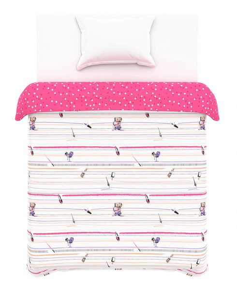 Juniors Single AC Comforter, Slumber Party|144 TC Cotton