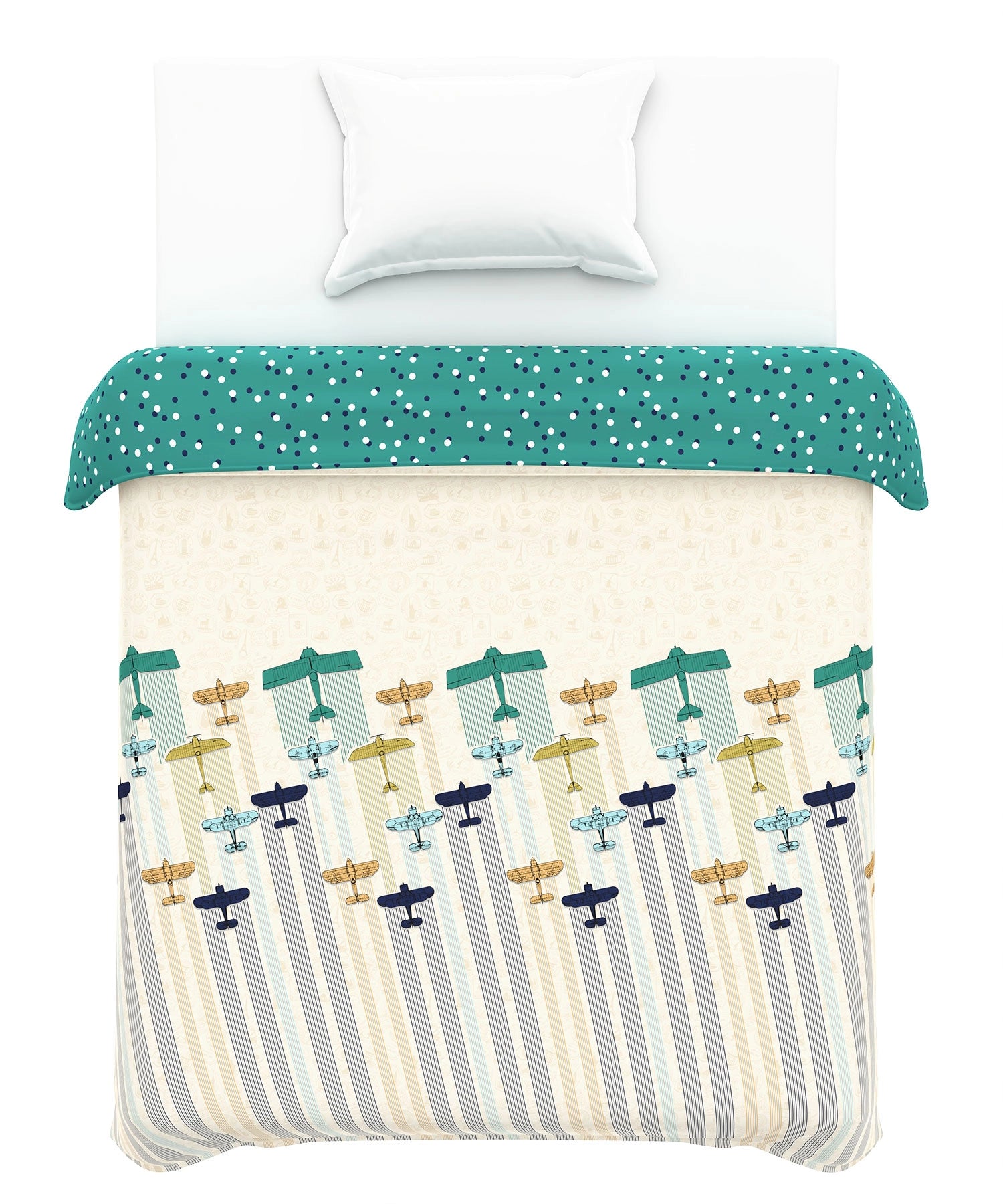 Juniors Single AC Blanket/Comforter, Passport|144 TC Cotton