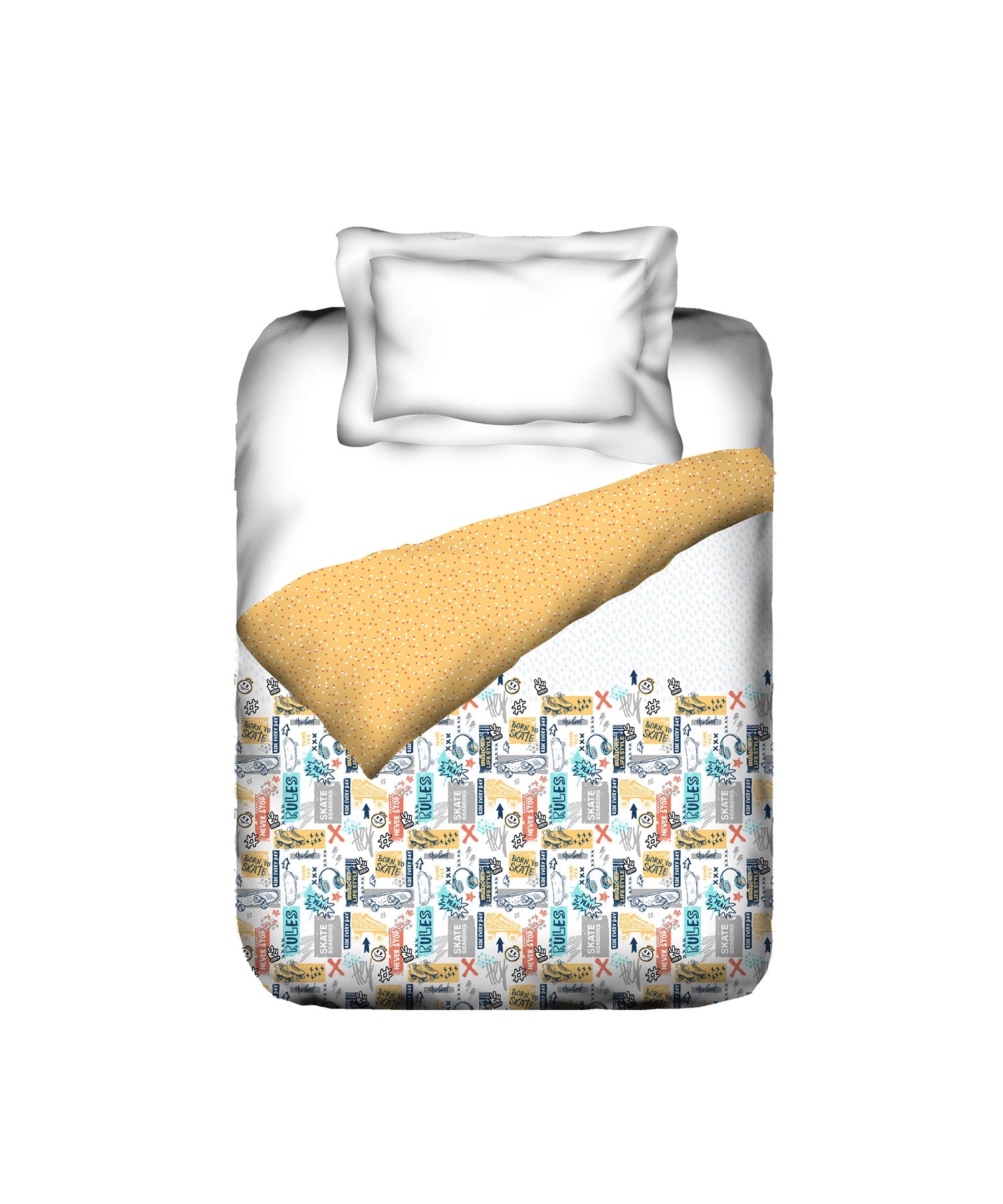 Juniors Single AC Blanket/Comforter, Streetstyle Skate|144 TC Cotton