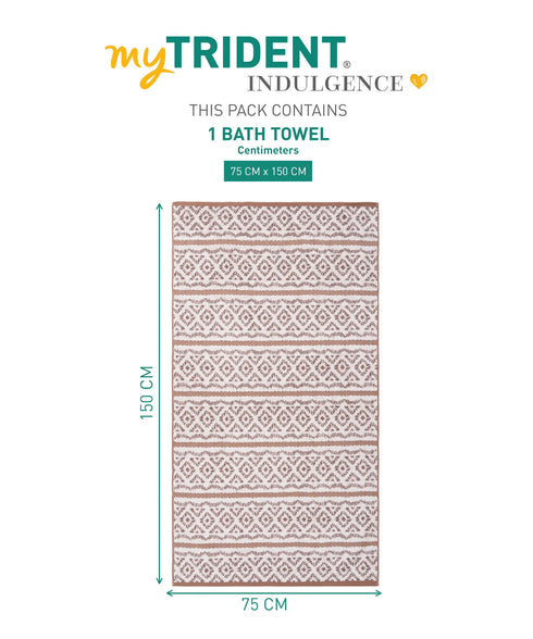 Indulgence By The FirePlace Bath Towel, Super Soft, Intricate Design, 600 GSM, Kelle