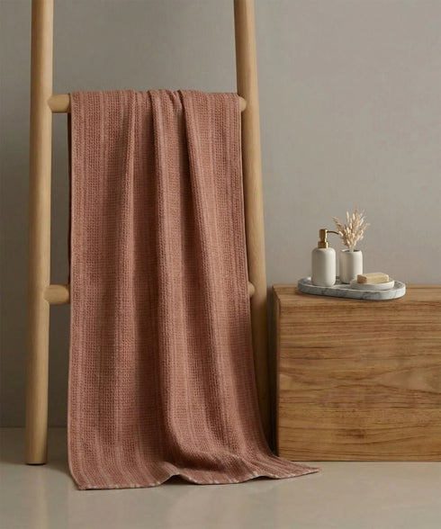 Indulgence By The FirePlace Bath Towel, Super Soft, Intricate Design, 600 GSM, Savanna