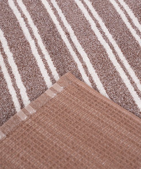 Indulgence By The FirePlace Bath Towel, Super Soft, Intricate Design, 600 GSM, Savanna