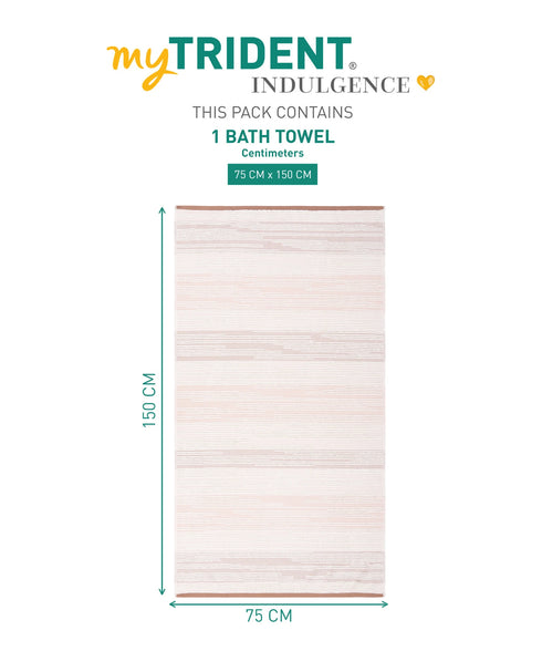 Indulgence By The FirePlace Bath Towel, Super Soft, Intricate Design, 600 GSM, Solstice