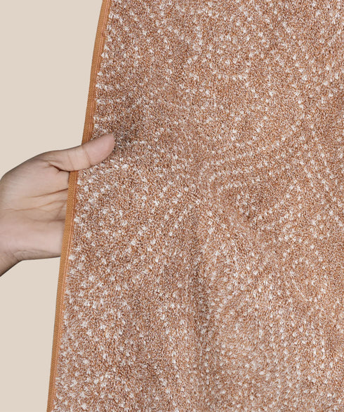 Indulgence By The FirePlace Bath Towel, Super Soft, Intricate Design, 600 GSM, Elmer