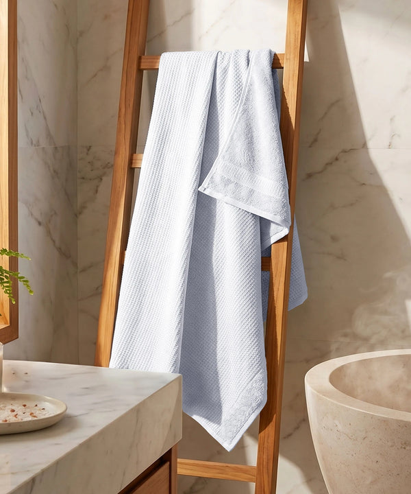 Finesse Fashion Waffle Bath Towel, High Rise|600 GSM Cotton