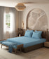 Home Essential Pastel Poetry Geo Bedsheet, Maison Copenhagen|144TC Cotton| 2 Pillow Covers