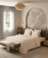 Home Essential Pastel Poetry Geo Bedsheet, Maison Marmalade|144TC Cotton| 2 Pillow Covers