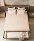 Home Essential Pastel Poetry Geo Bedsheet, Maison Marmalade|144TC Cotton| 2 Pillow Covers