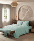 Home Essential Pastel Poetry Geo Bedsheet, Aldo Tiffany|144TC Cotton| 2 Pillow Covers