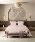 Home Essential Pastel Poetry Geo King Bedsheet, Aldo Blush|144TC Cotton| 2 Pillow Covers