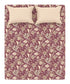 Home Essential King Printed Bedsheet, 144TC, 100% Cotton-Elaila Mauve