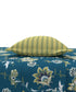 Home Essential King Printed Bedsheet, 144TC, 100% Cotton-Yasmin Teal