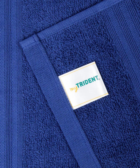 Celebration 4Pc Towel set, Midnight Blue | 450 GSM Cotton