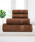 Celebration 4Pc Towel set, Cafe Noir | 450 GSM Cotton