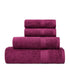 Celebration 4Pc Towel set, Red Wine | 450 GSM Cotton