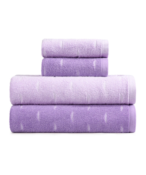 Aroma 4Pc Towel Set, Lavender| 500 GSM Cotton