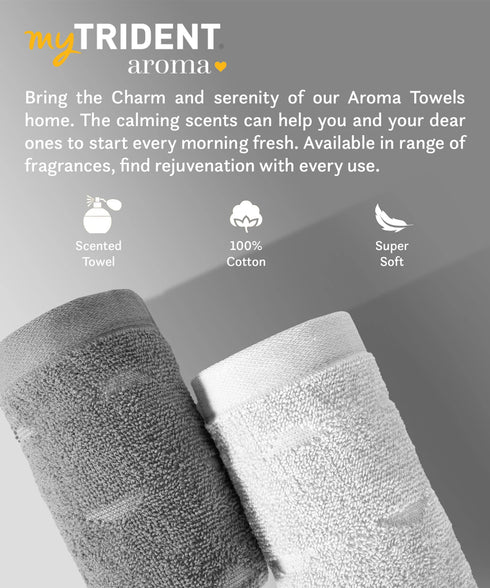 Aroma 4Pc Towel Set, Lily| 500 GSM Cotton