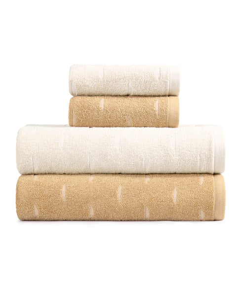 Aroma 4Pc Towel Set, Vanilla| 500 GSM Cotton