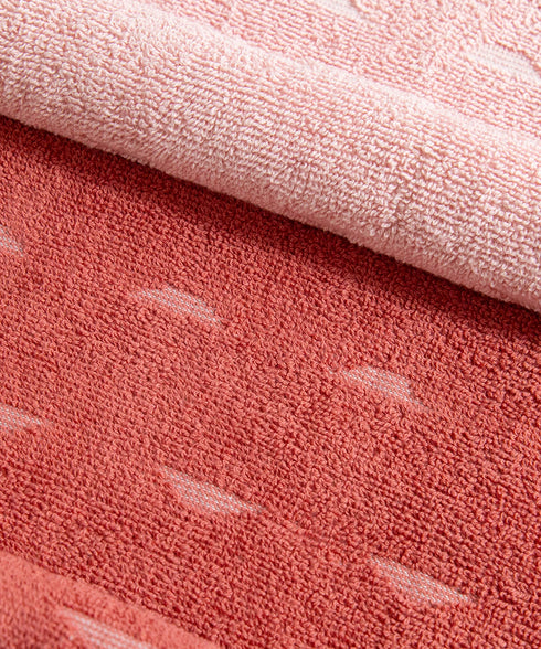Fragrance 4Pc Towel Set, Strawberry| 500 GSM Cotton