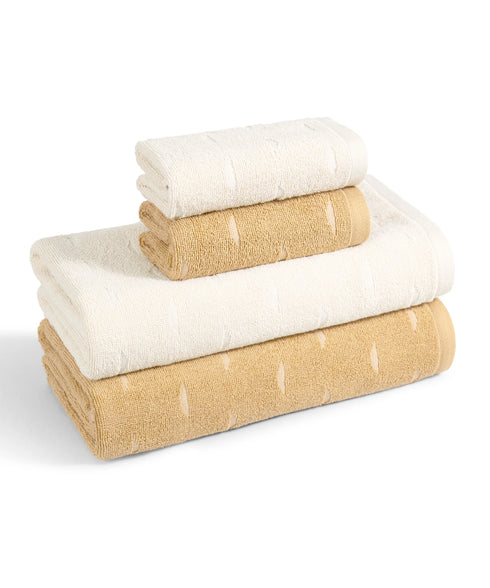 Fragrance 4Pc Towel Set, Vanilla| 500 GSM Cotton