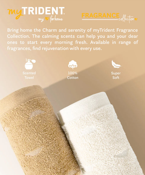 Fragrance 4Pc Towel Set, Vanilla| 500 GSM Cotton