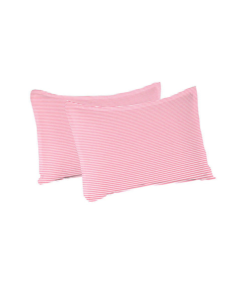 Urban Comfort Queen Bedsheet Set, Gardenia Blooms Pink|144 TC Cotton| 2 Pillow Covers
