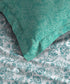 Urban Comfort Queen Bedsheet Set, Juliet Blue |144 TC Cotton| 2 Pillow Covers