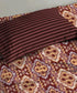 Urban Comfort Single Bedsheet Set, Modern Brown |144 TC Cotton| 1 Pillow Covers