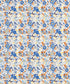 Urban Comfort Single Bedsheet Set, Gardenia Blooms Blue |144 TC Cotton| 1 Pillow Covers