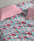 Urban Comfort Single Bedsheet Set, Gardenia Blooms Pink |144 TC Cotton| 1 Pillow Covers