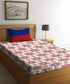 Urban Comfort Single Bedsheet Set, Majestic Mandala Red |144 TC Cotton| 1 Pillow Covers