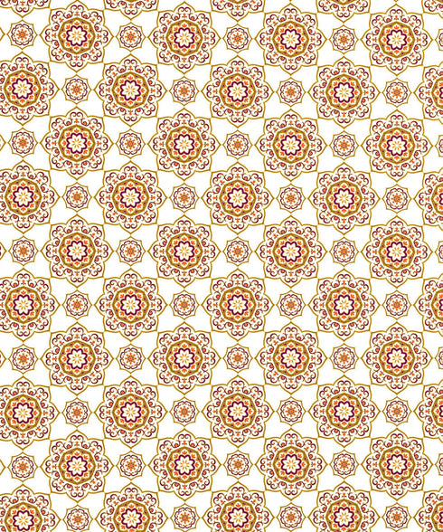 Urban Comfort Single Bedsheet Set, Majestic Mandala Yellow |144 TC Cotton| 1 Pillow Covers