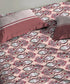 Urban Comfort Single Bedsheet Set, Delicate Blush |144 TC Cotton| 1 Pillow Covers