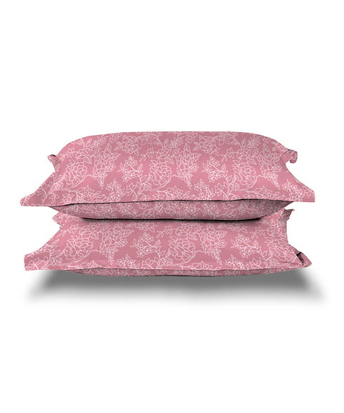 Urban Comfort Pillow Covers Set, Juliet Pink| 144 TC Cotton