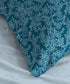 Urban Comfort Pillow Covers Set, Desert Garden Blue|144 TC Cotton