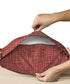 Urban Comfort Pillow Covers Set, Aria Red| 144 TC Cotton