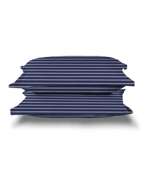 Urban Comfort Pillow Covers Set, Modern Indigo| 144 TC Cotton