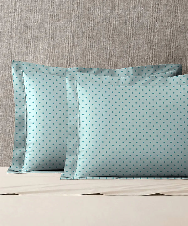 Urban Comfort Pillow Covers Set, Party Mood Teal| 144 TC Cotton