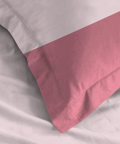 Urban Comfort Pillow Covers Set, Delicate Blush| 144 TC Cotton