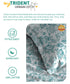 Urban Comfort King Fitted Bedsheet Set, Juliet Blue |144 TC Cotton| 2 Pillow Covers