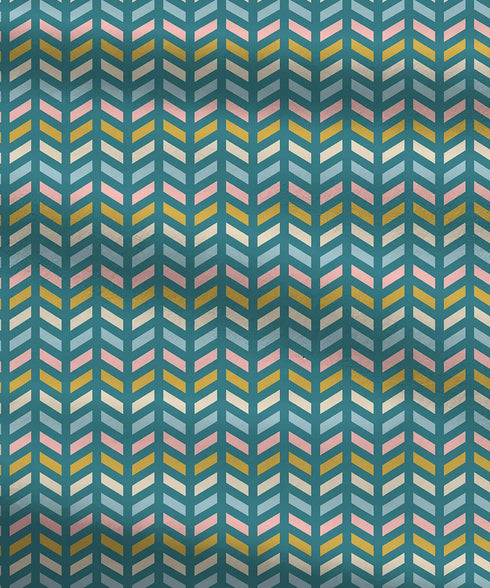 Urban Comfort King Fitted Bedsheet Set, Party Mood Teal|144 TC Cotton| 2 Pillow Covers