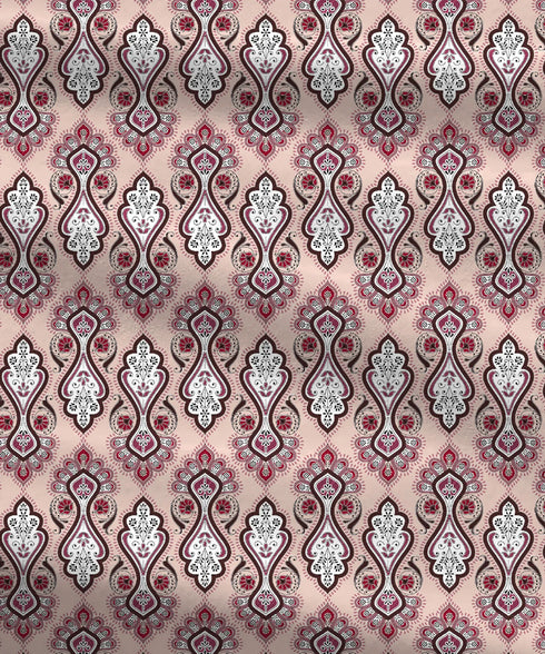 Urban Comfort King Fitted Bedsheet Set, Delicate Blush |144 TC Cotton| 2 Pillow Covers