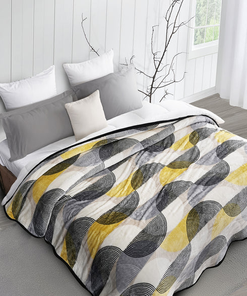 Home Essential Imperial 1 Ply Double Blanket, Ethan| 290GSM